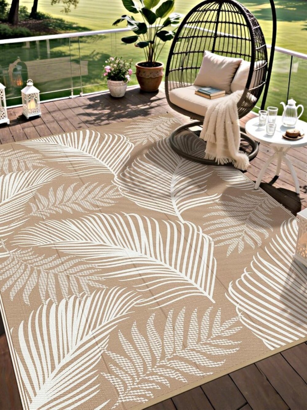 Waterproof Outdoor Rug 5x8